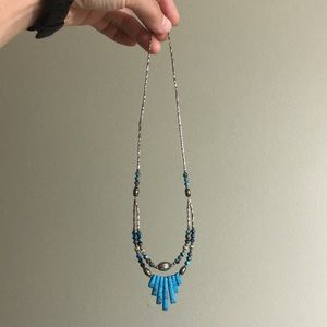 Jade pendant beaded necklace